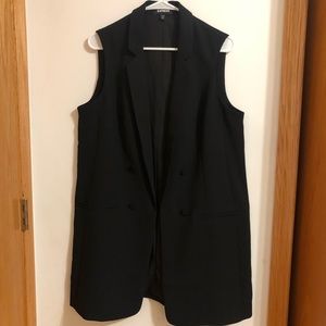 long black vest from express